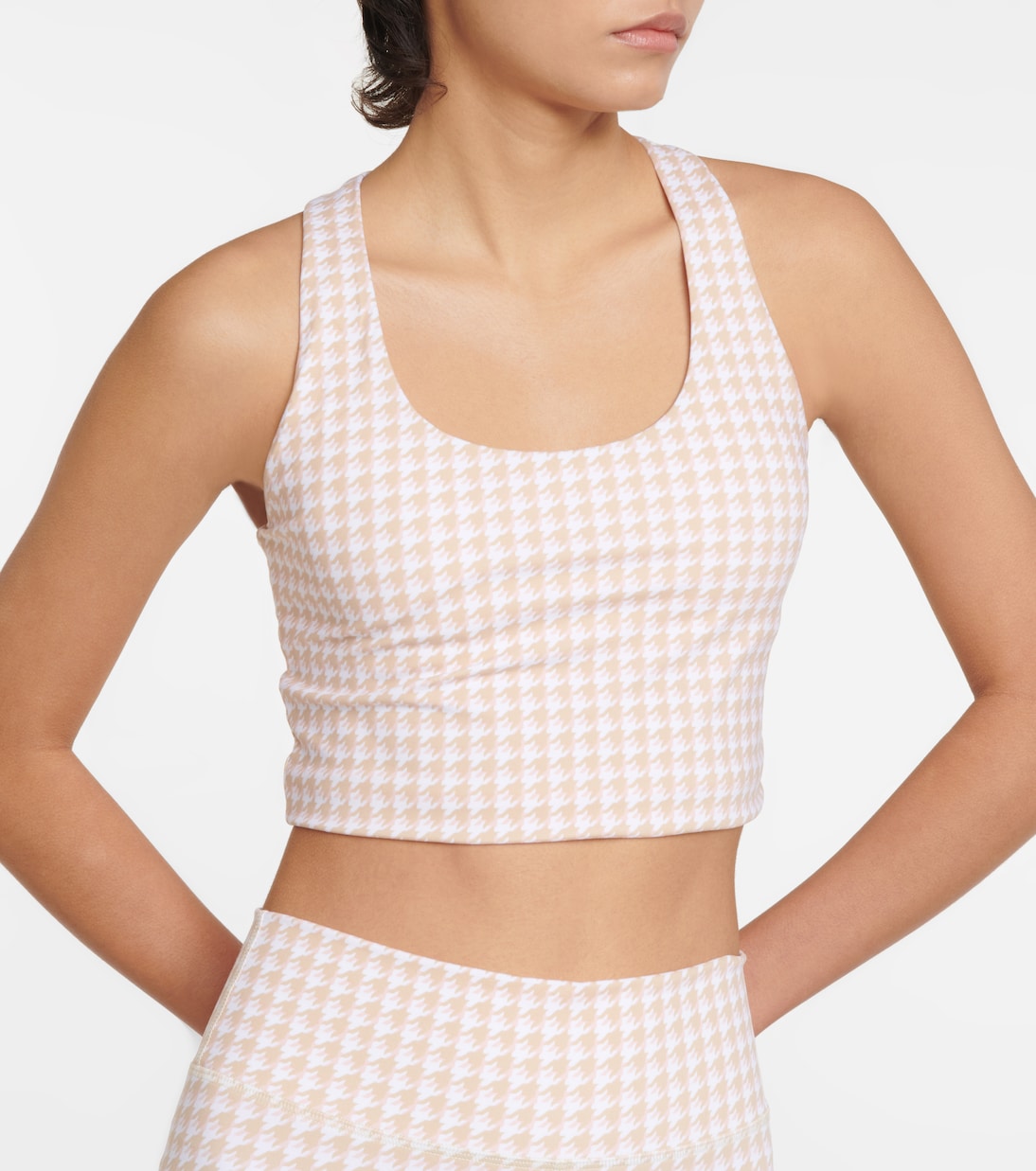 Crop top Margot de pata de gallo | The Upside