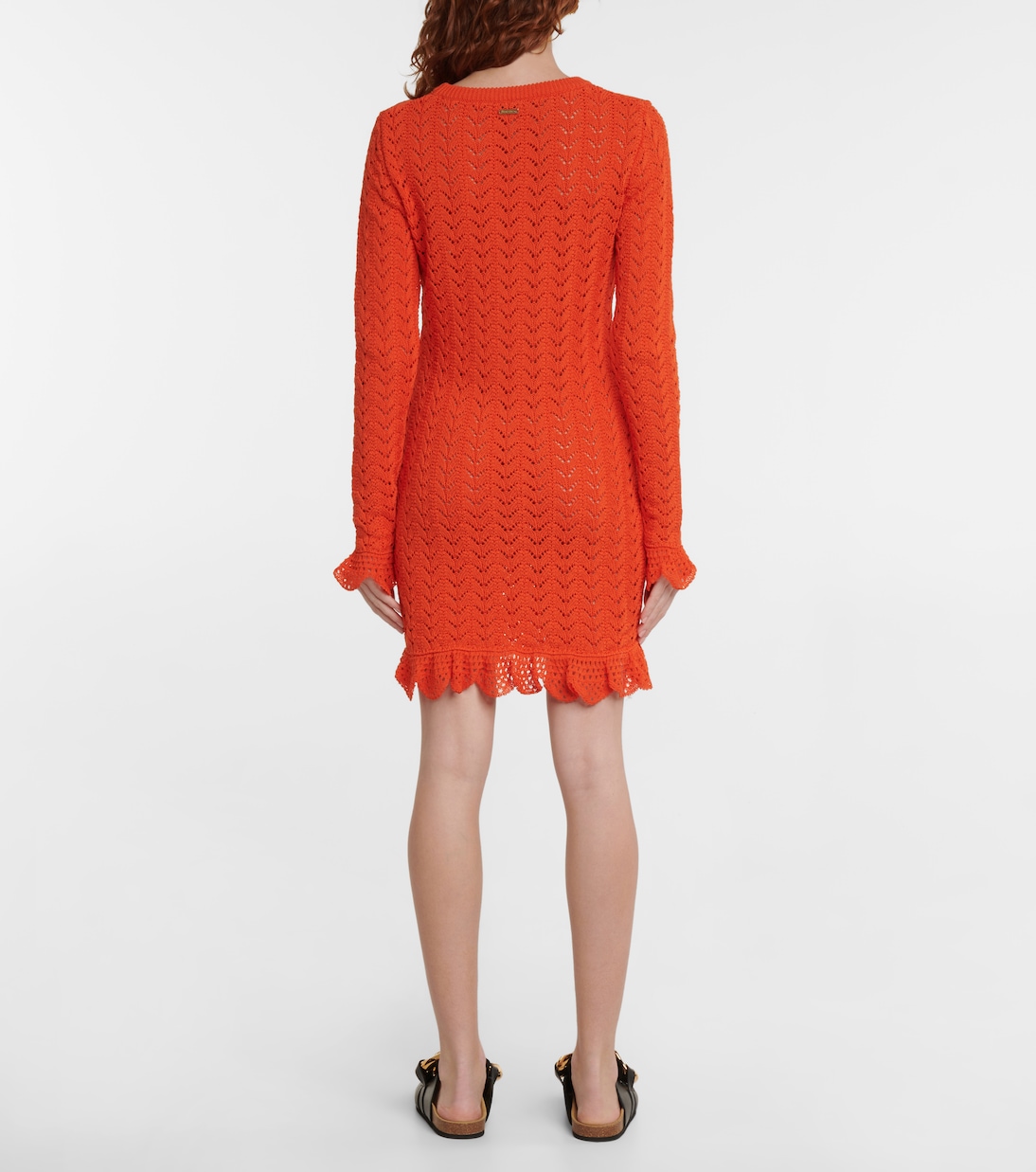 Open-knit cotton minidress | JW Anderson