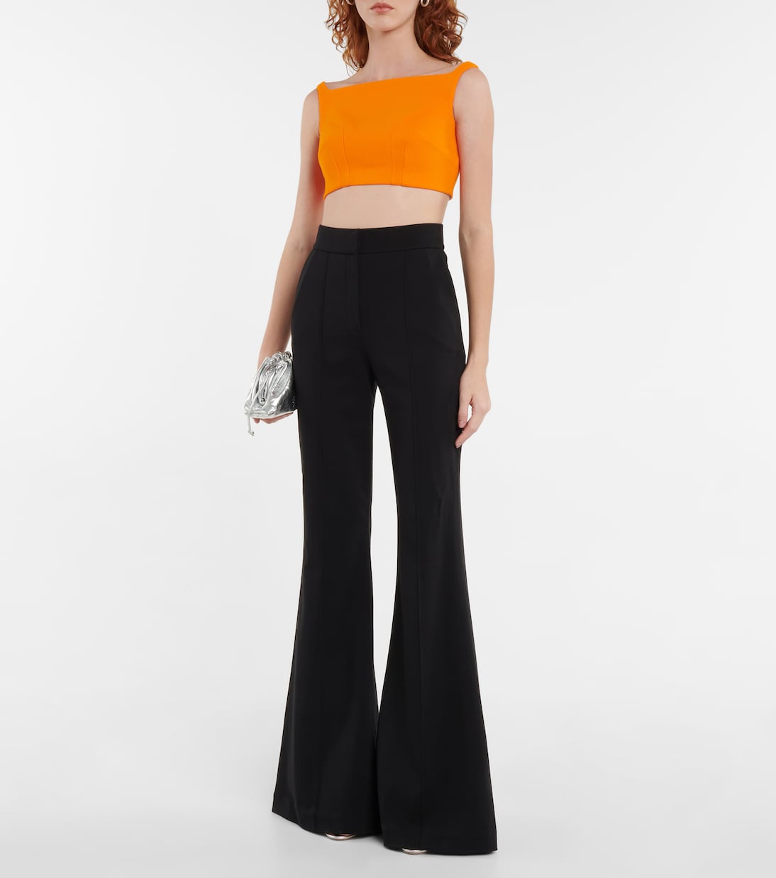 Flore wool crêpe crop top | Emilia Wickstead