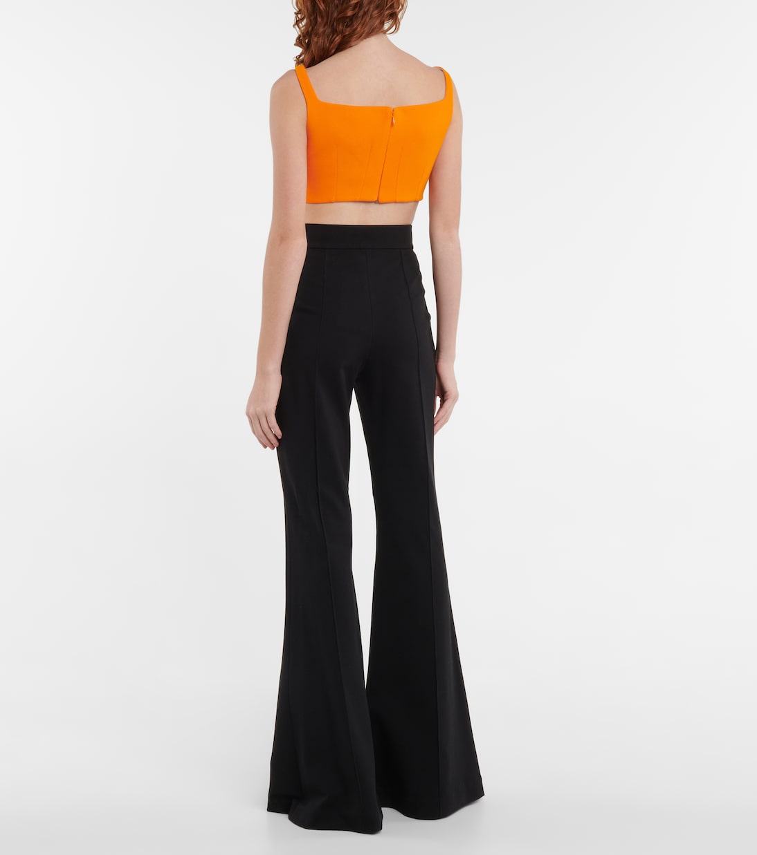 Flore wool crêpe crop top | Emilia Wickstead