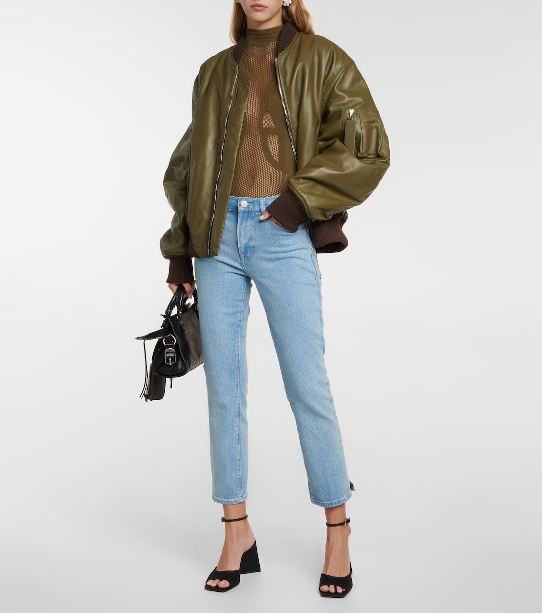 Jeans ajustados Le High Straight tiro alto | Frame
