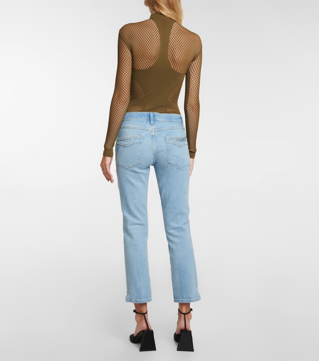 Jeans ajustados Le High Straight tiro alto | Frame