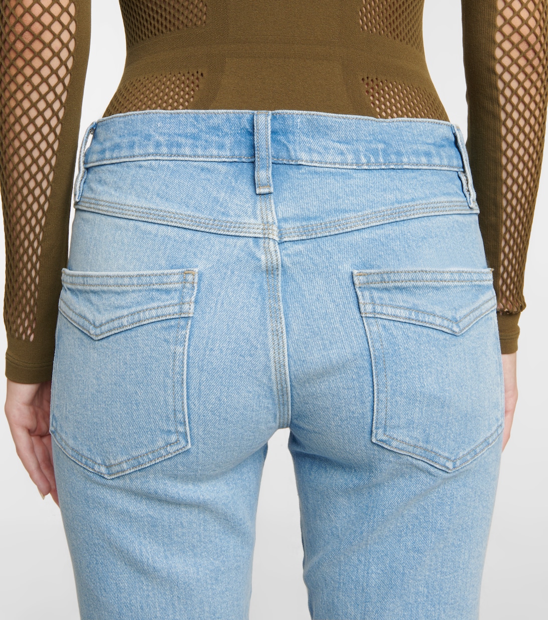 Jeans ajustados Le High Straight tiro alto | Frame