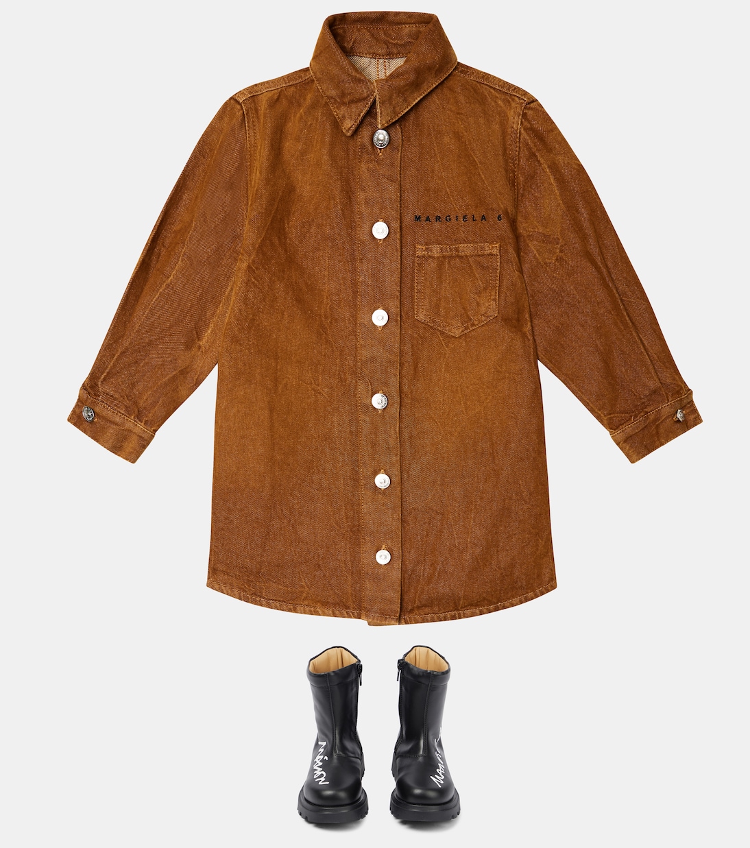 Kleid aus Denim | MM6 Maison Margiela Kids