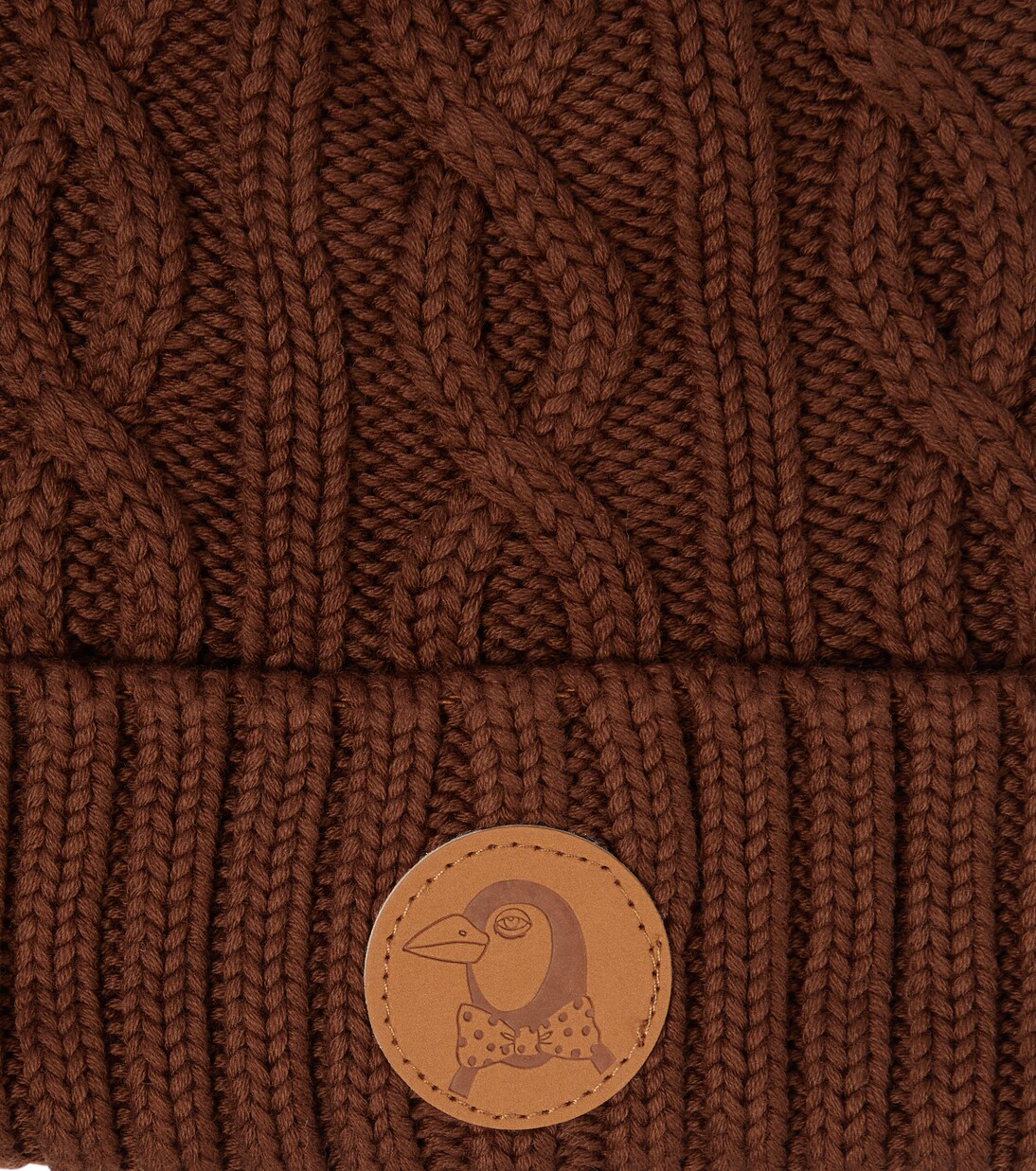 Berretto Penguin in cotone a trecce | Mini Rodini