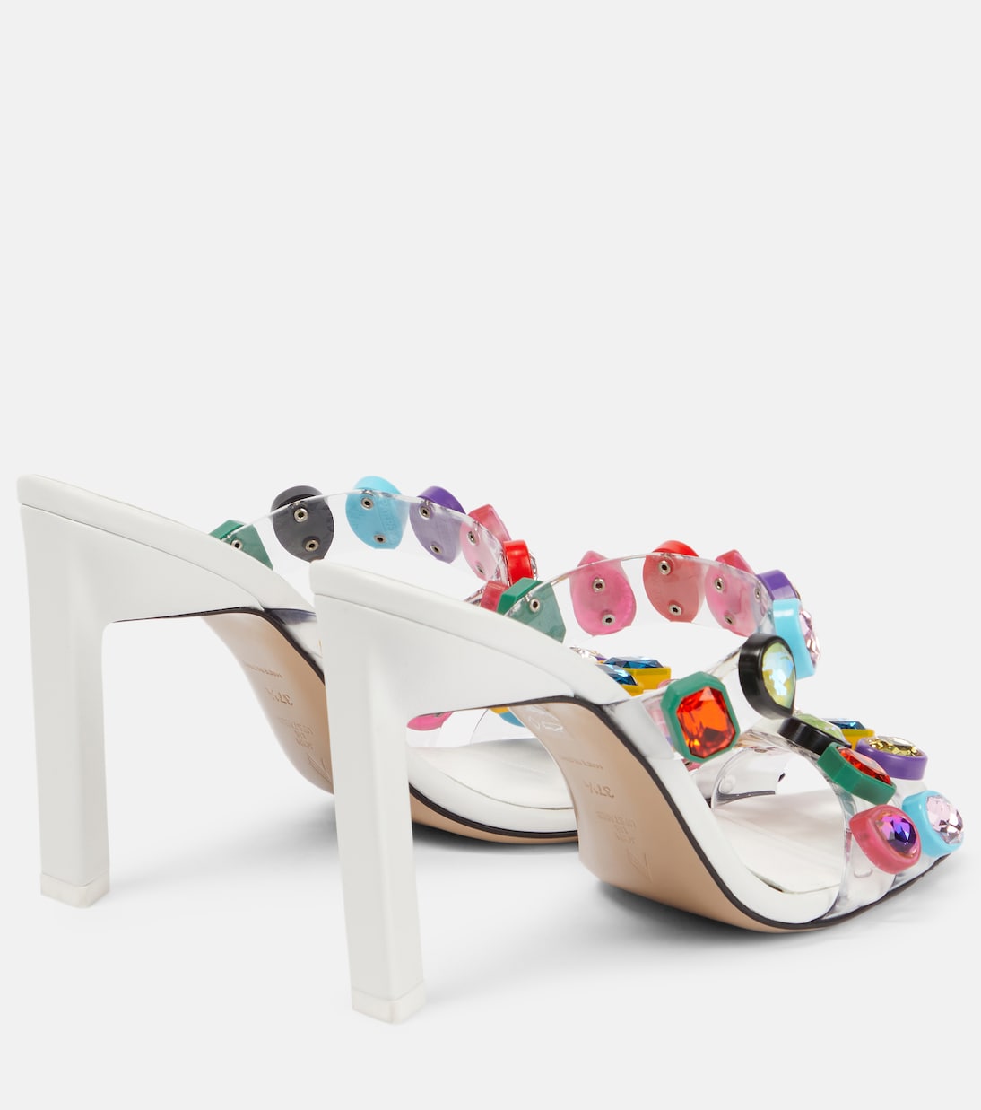 Nanci embellished PVC mules | The Attico