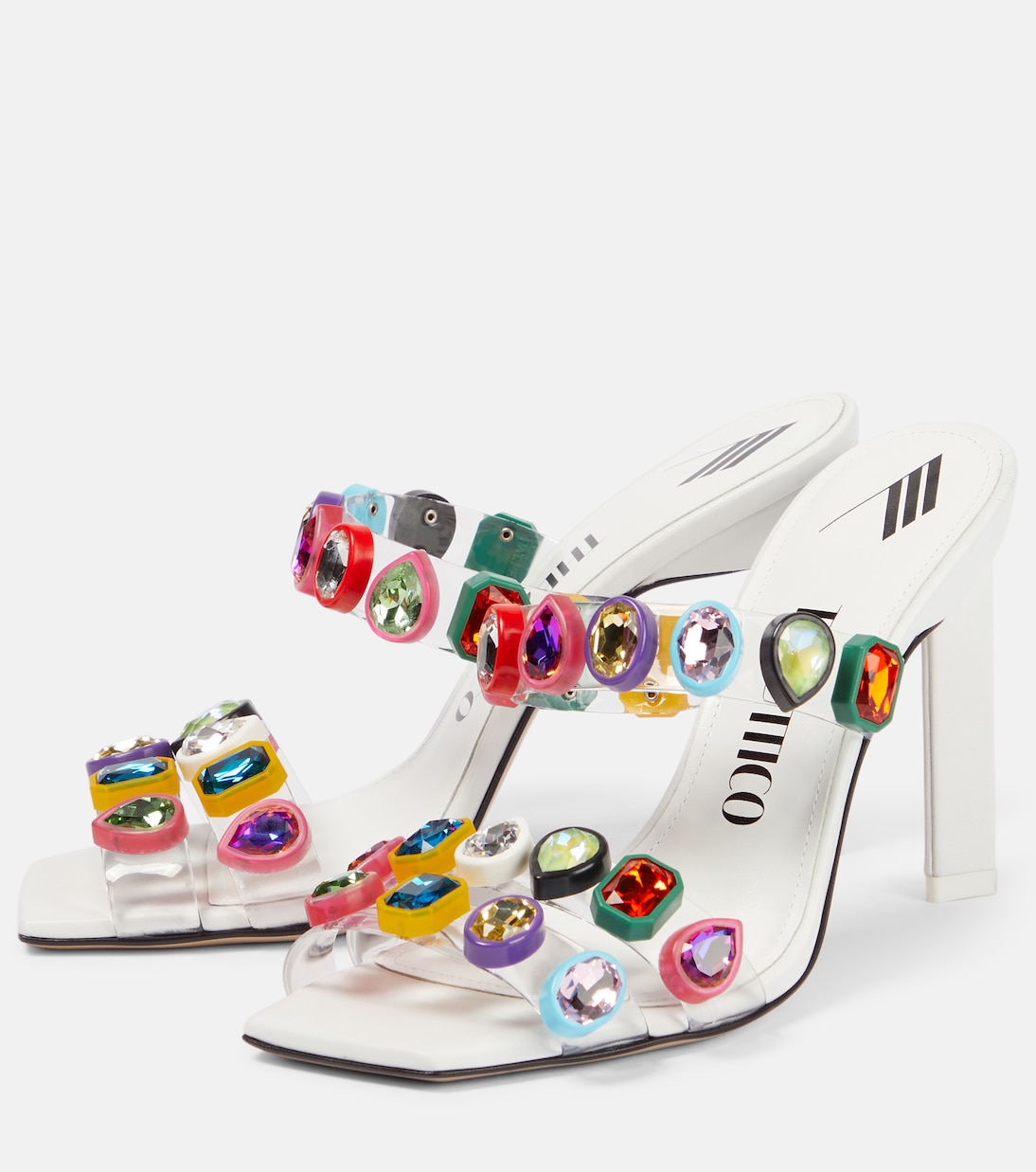 Nanci embellished PVC mules | The Attico
