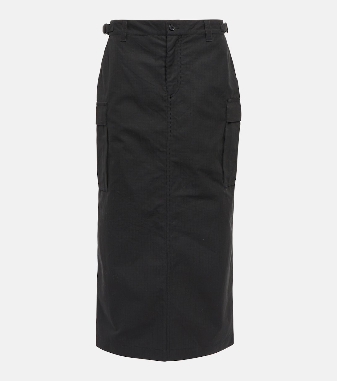 Falda midi cargo de algodón | Wardrobe.NYC
