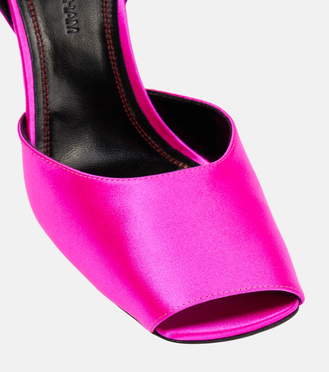 Embellished satin sandals | Victoria Beckham