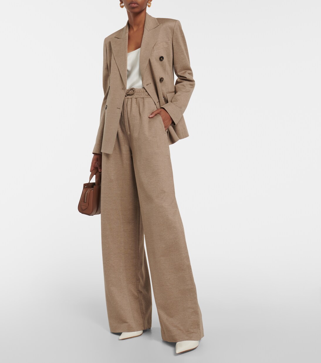 【関税込み】max mara Zirlo' blazer jacket Zirlo double-breasted blazer in brown - Max Mara | Mytheresa