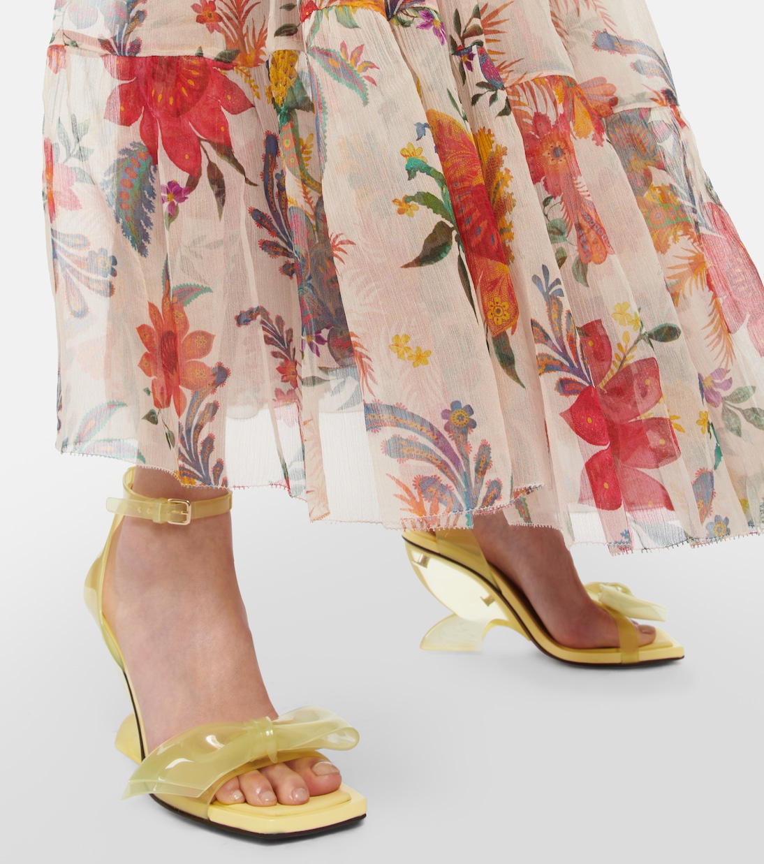 Sandali Jelly Bow 85 in PVC con zeppa | Zimmermann