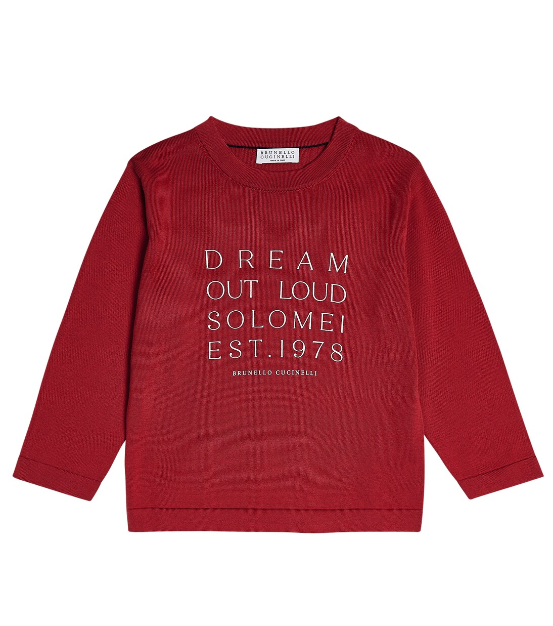 Printed cotton jersey sweater | Brunello Cucinelli Kids