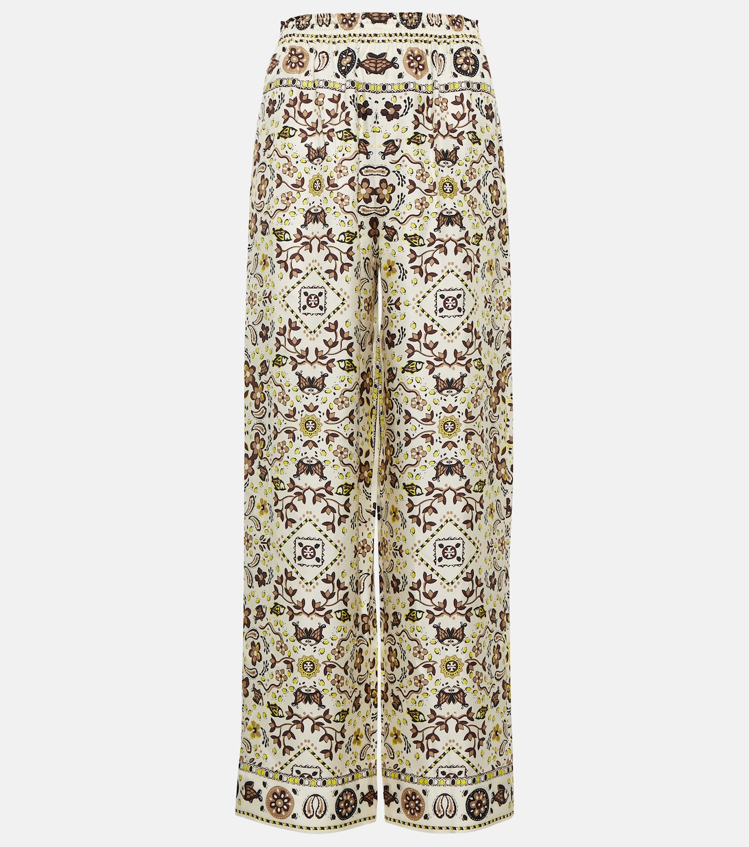 Pantalon ample imprimé en soie | Tory Burch