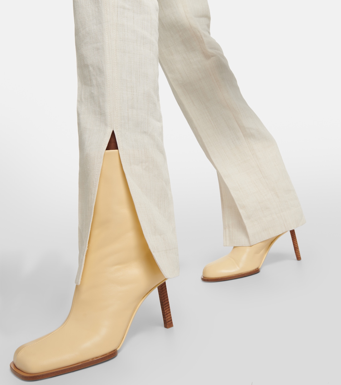 Les Bottines Rond Carré leather ankle boots | Jacquemus