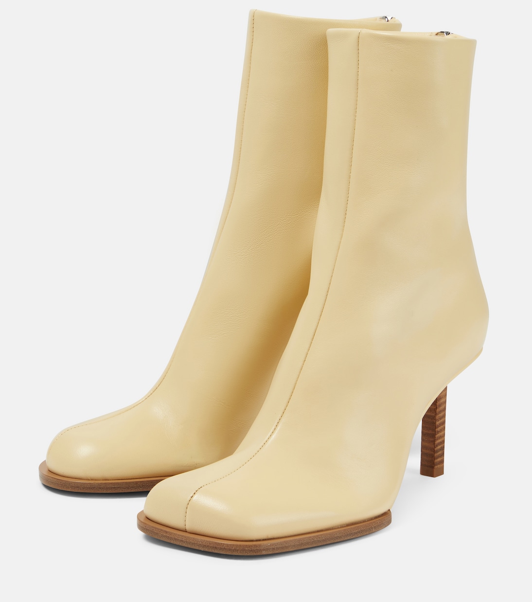 Les Bottines Rond Carré leather ankle boots | Jacquemus