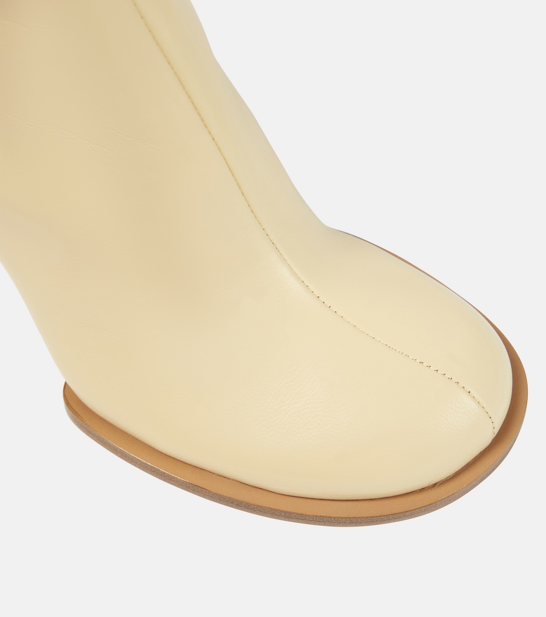 Les Bottines Rond Carré leather ankle boots | Jacquemus