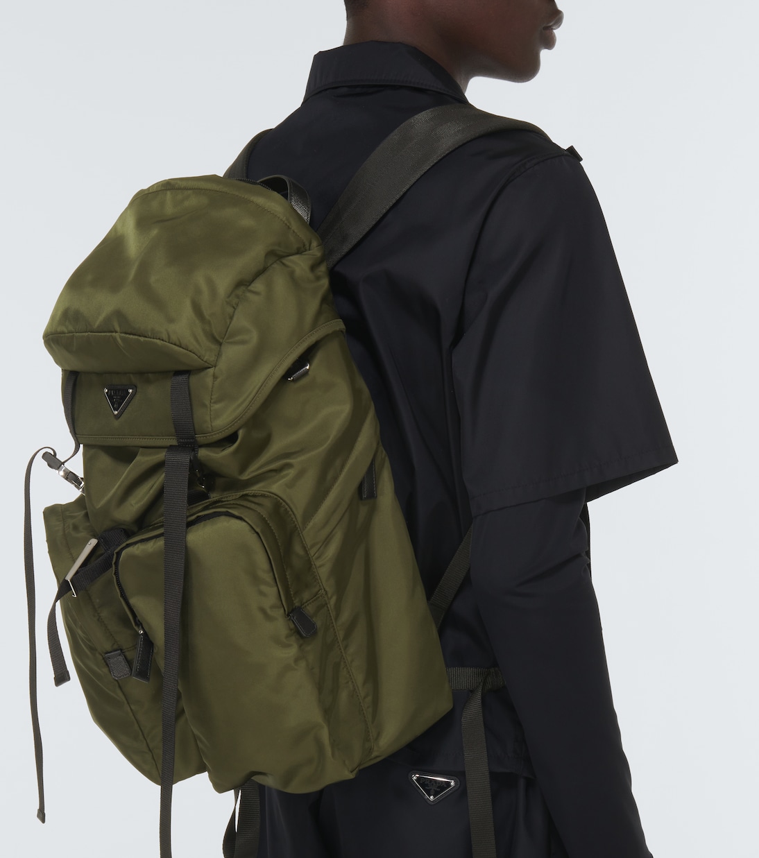Sac à dos en Re-Nylon et cuir | Prada