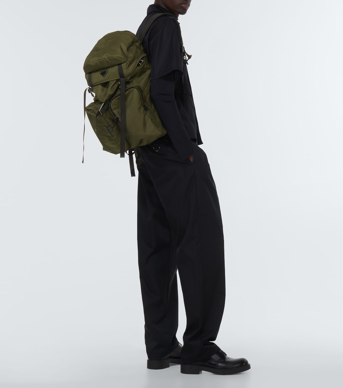 Sac à dos en Re-Nylon et cuir | Prada
