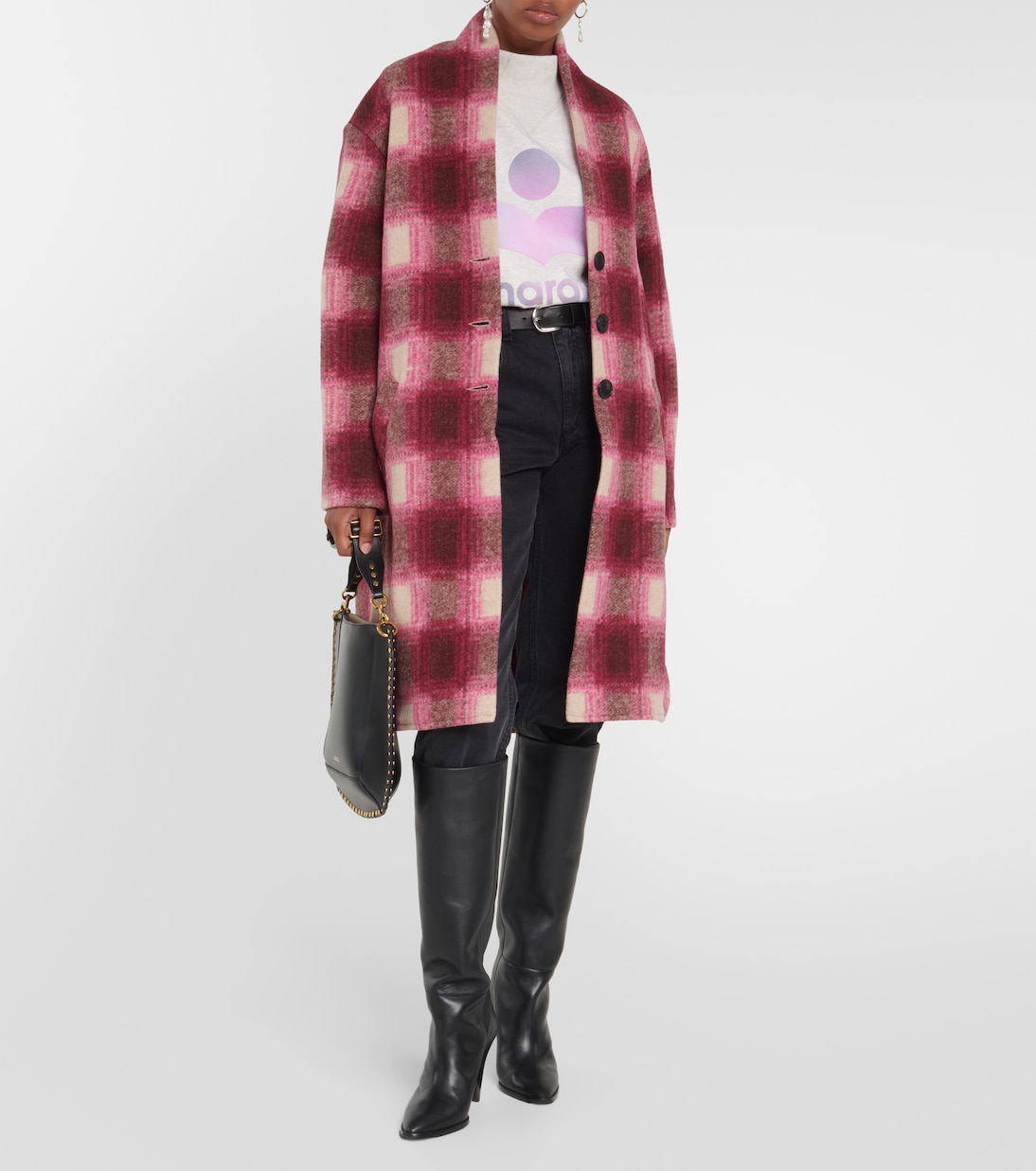 Gabriel checked wool-blend coat | Marant Etoile