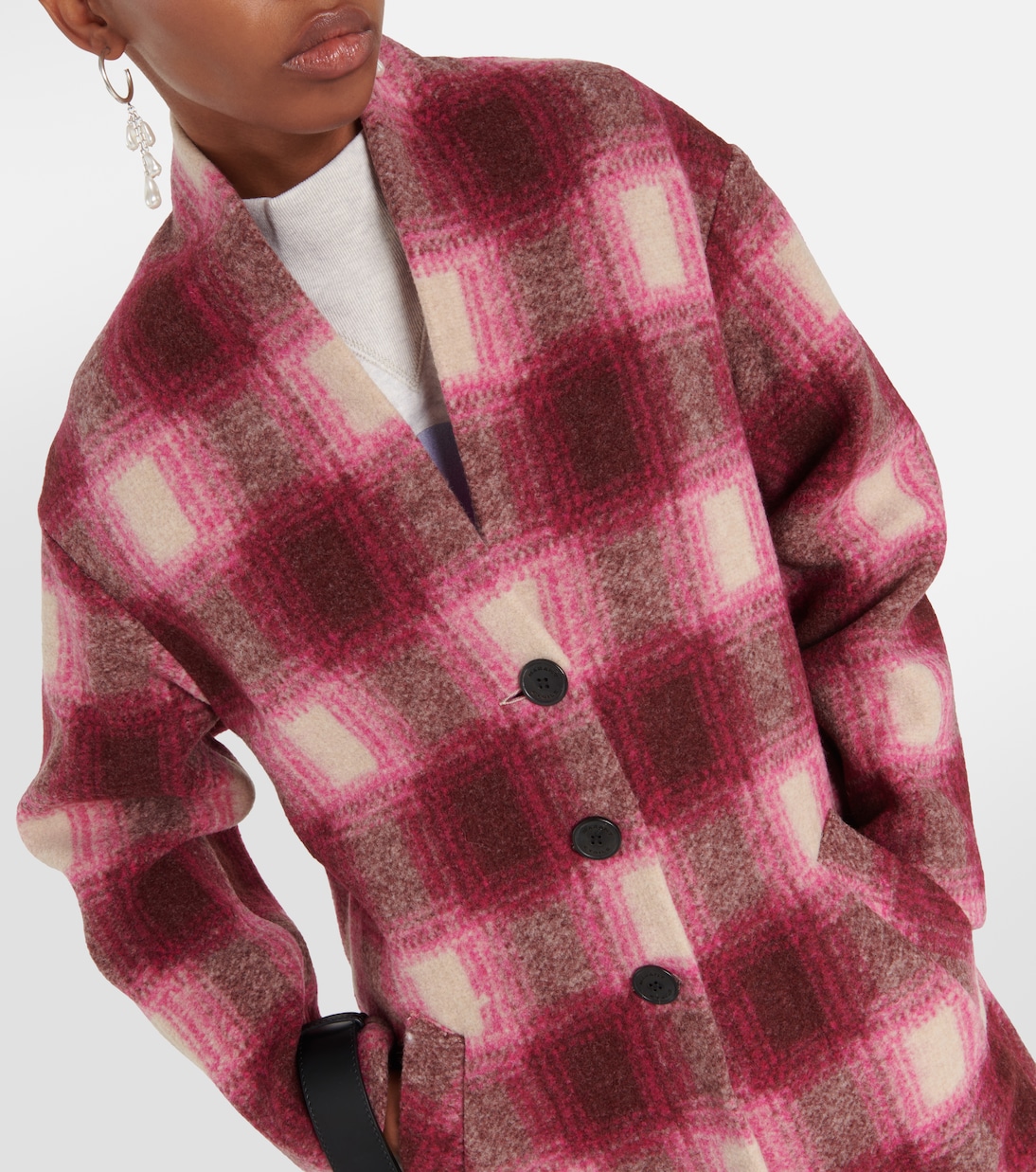 Gabriel checked wool-blend coat | Marant Etoile