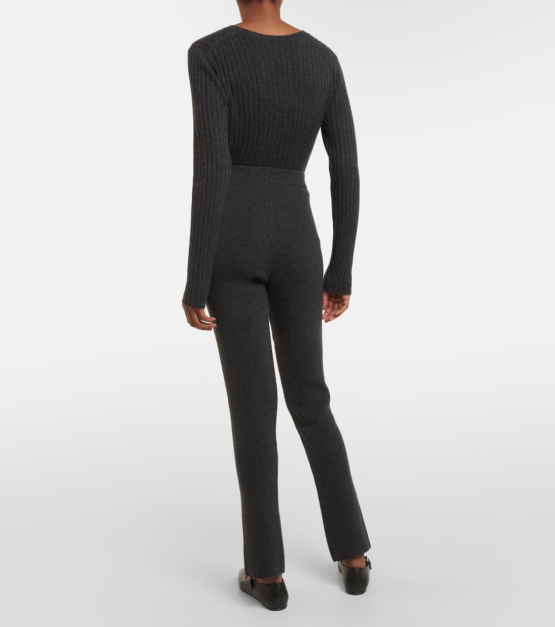 Ribbed-knit cashmere slim pants  | Magda Butrym