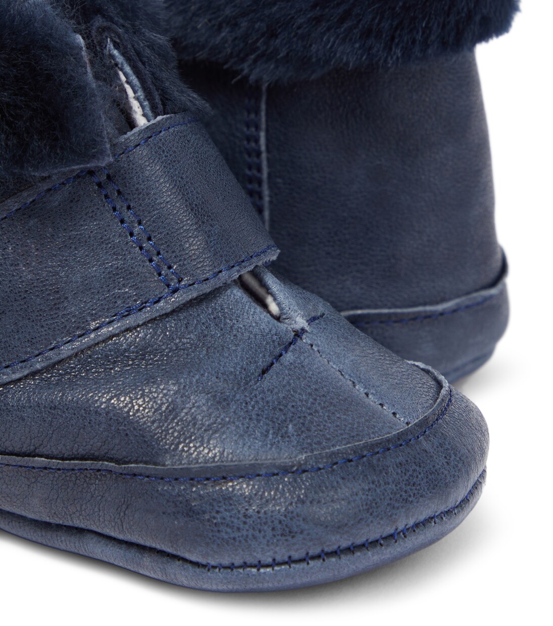 Bebé - botines de piel con borrego | PèPè