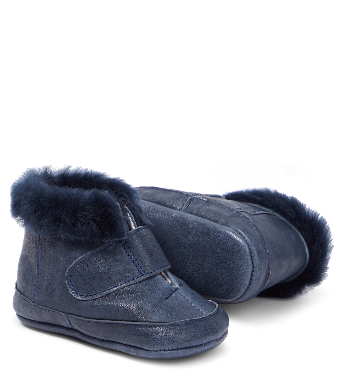 Bebé - botines de piel con borrego | PèPè