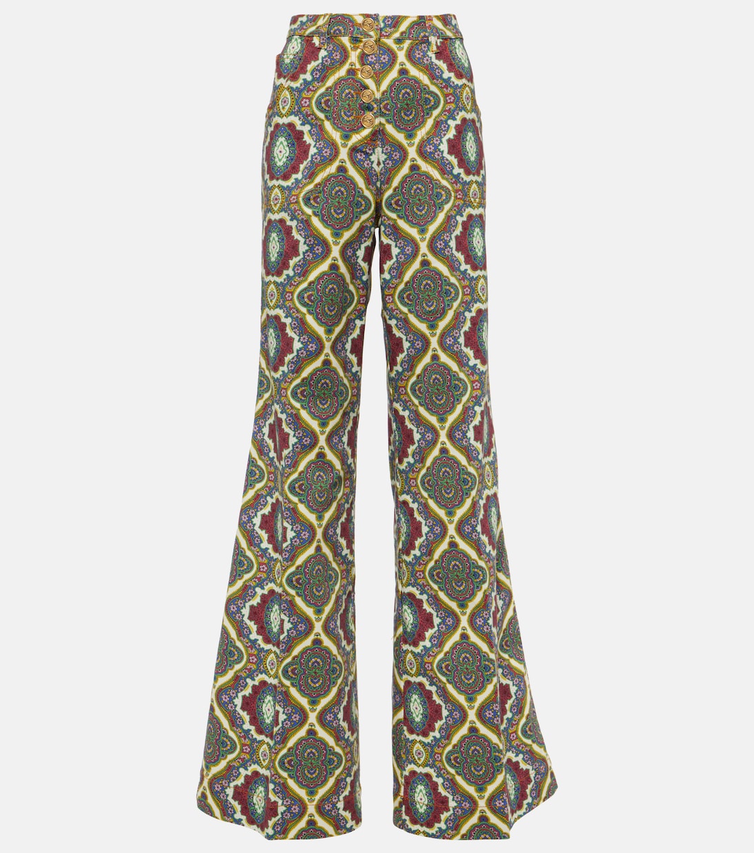 Printed high-rise wide-leg jeans | Etro