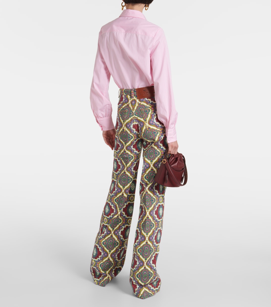 Printed high-rise wide-leg jeans | Etro