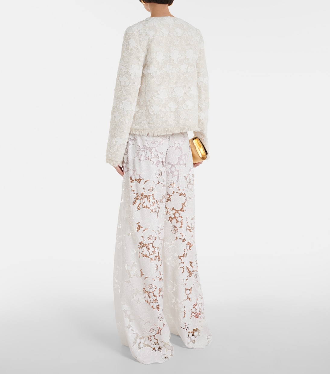Veste Gardenia brodée en tweed | Oscar de la Renta