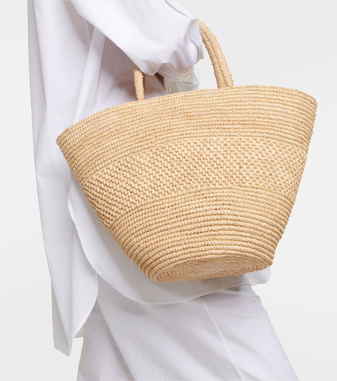 Emilie Small raffia basket bag | The Row