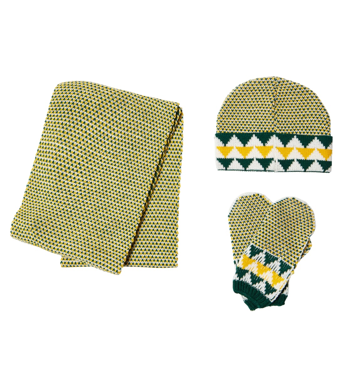 Logo beanie, scarf, and mittens set | Bobo Choses