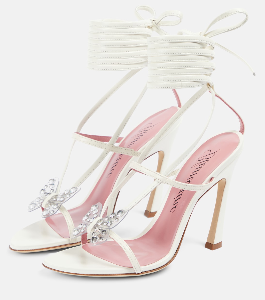 Butterfly 105 leather sandals | Blumarine