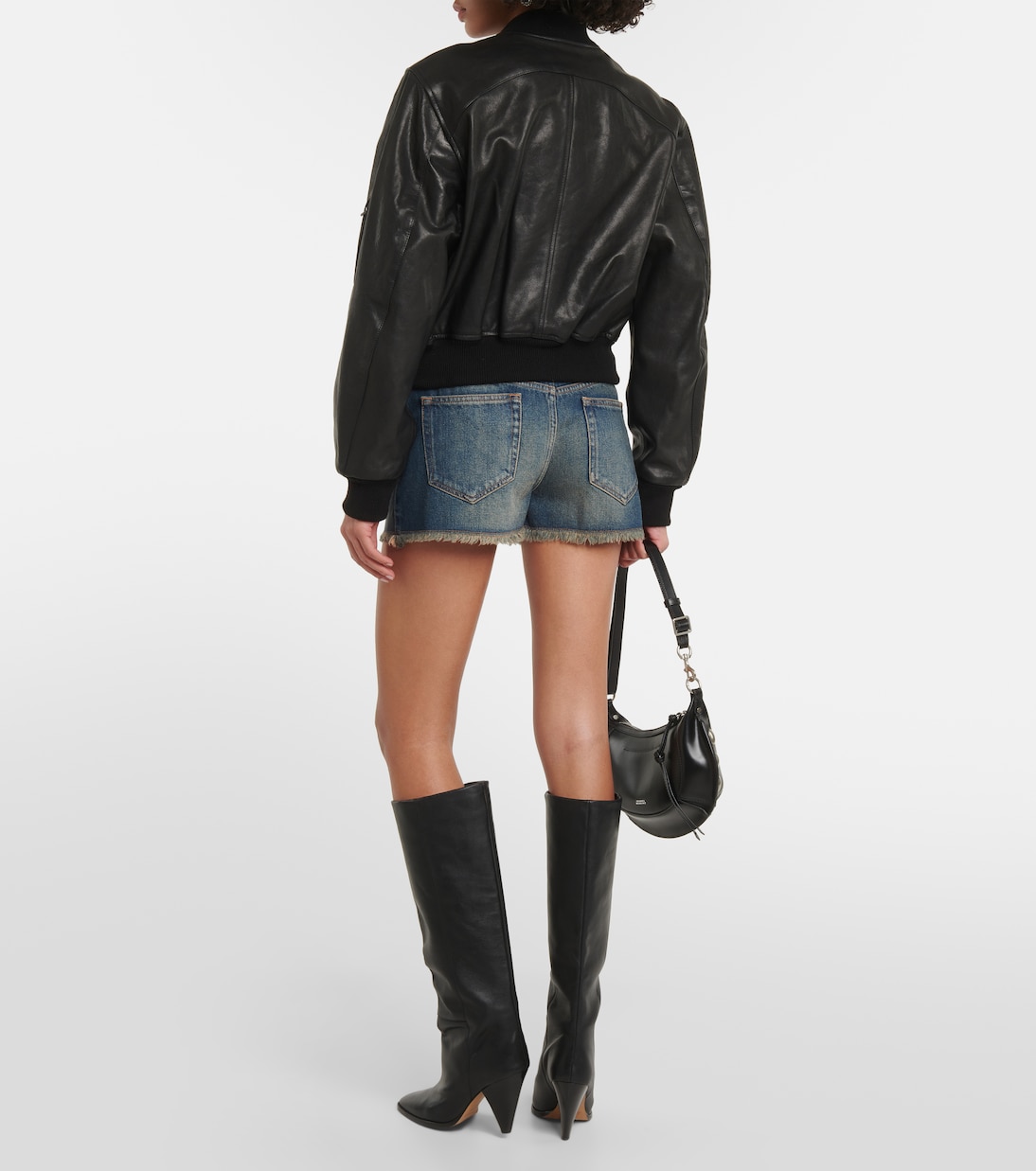 Chaqueta bomber Adriel de piel | Isabel Marant