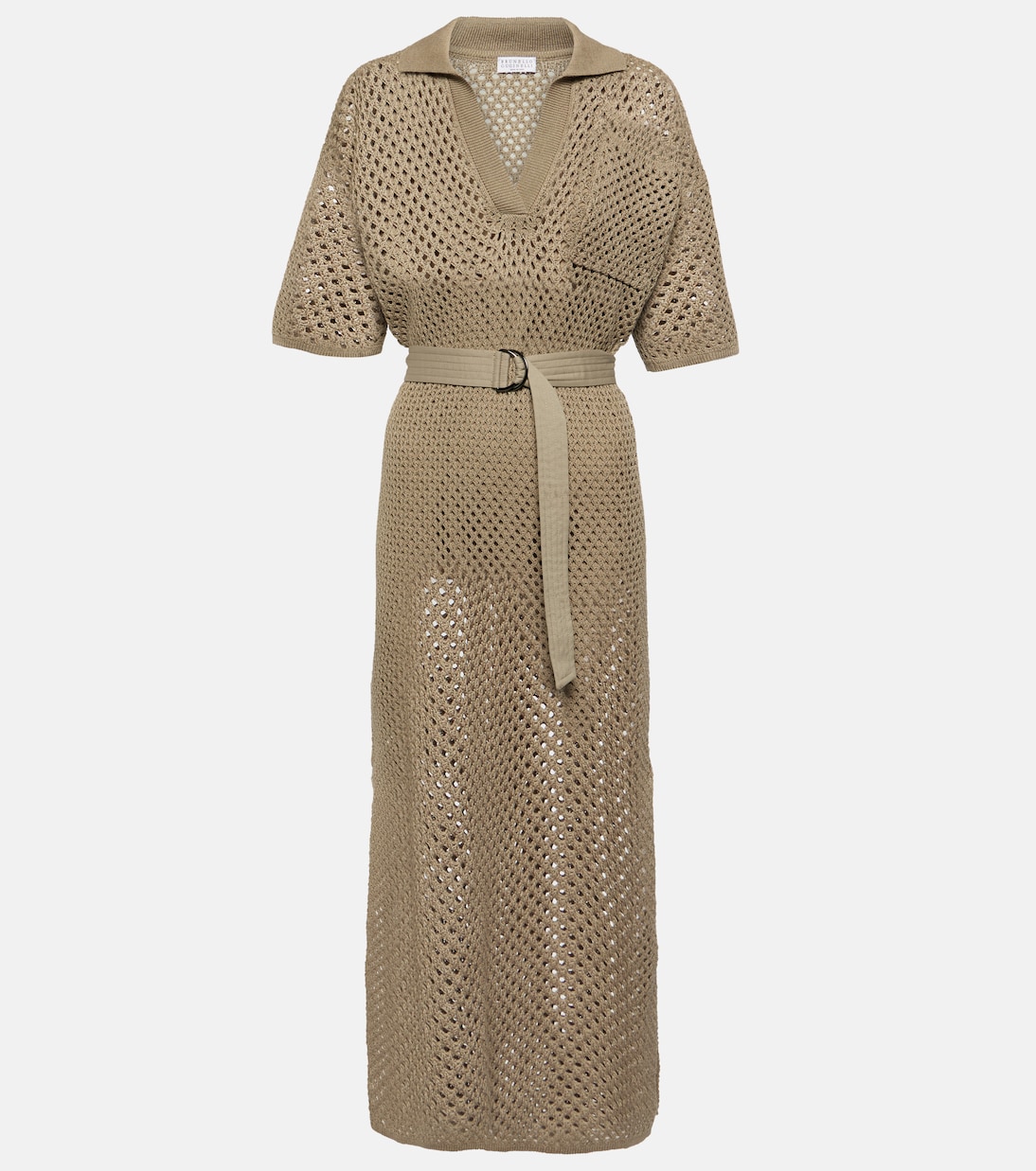 Vestido calado de algodón | Brunello Cucinelli