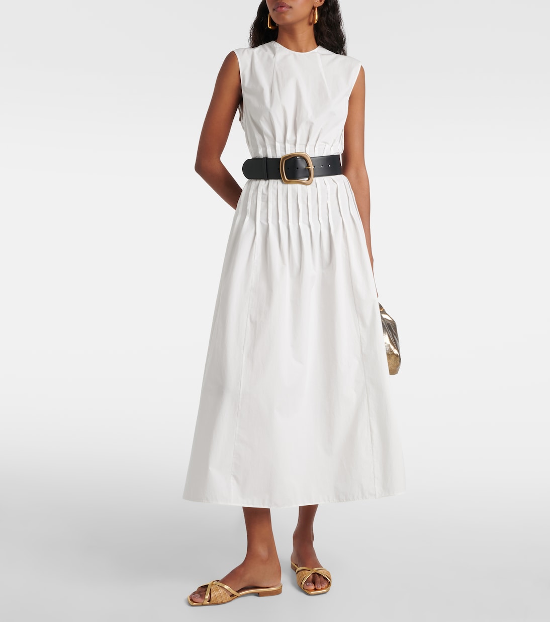 Sandali Penn in rafia e pelle metallizzata | Malone Souliers