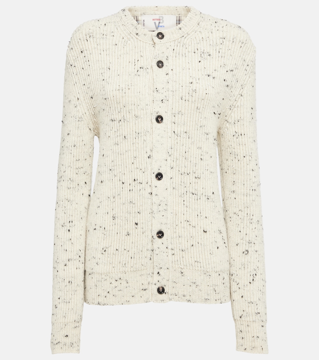 Cardigan oversize in lana a coste | Bottega Veneta