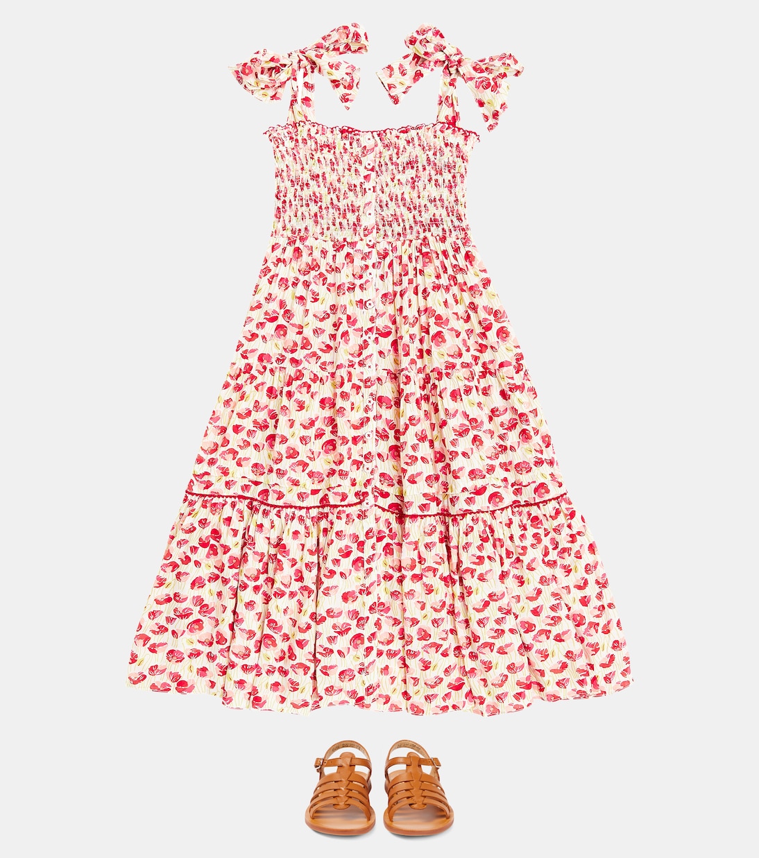 Bedrucktes Kleid Trini | Poupette St Barth Kids