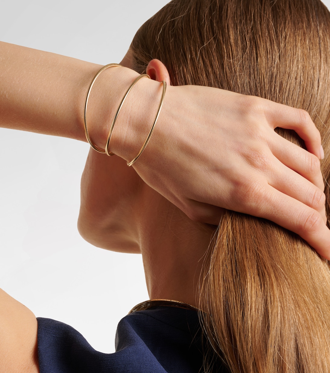 Bracciale Liquid Gold Stretch in oro 14kt | Stone and Strand