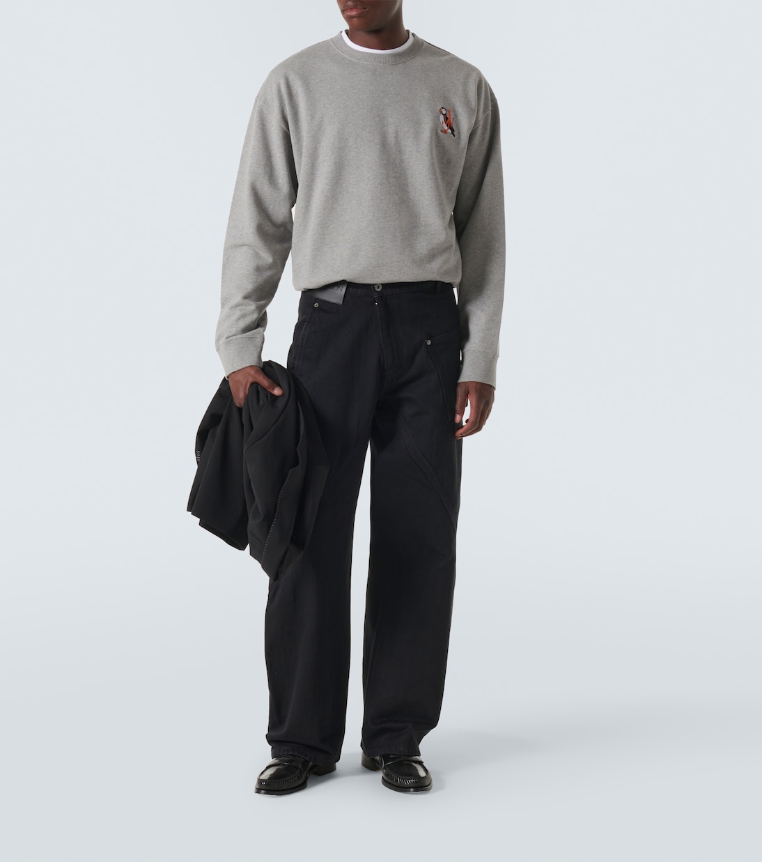 Felpa in jersey di cotone con logo | JW Anderson