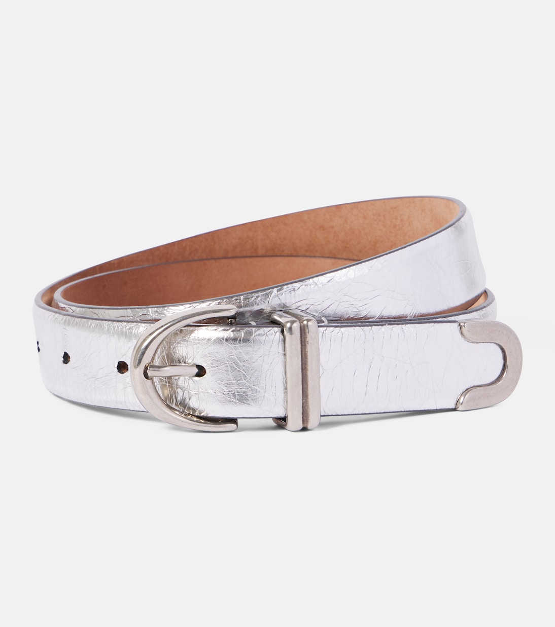 Cintura Bambi in pelle metallizzata | Khaite