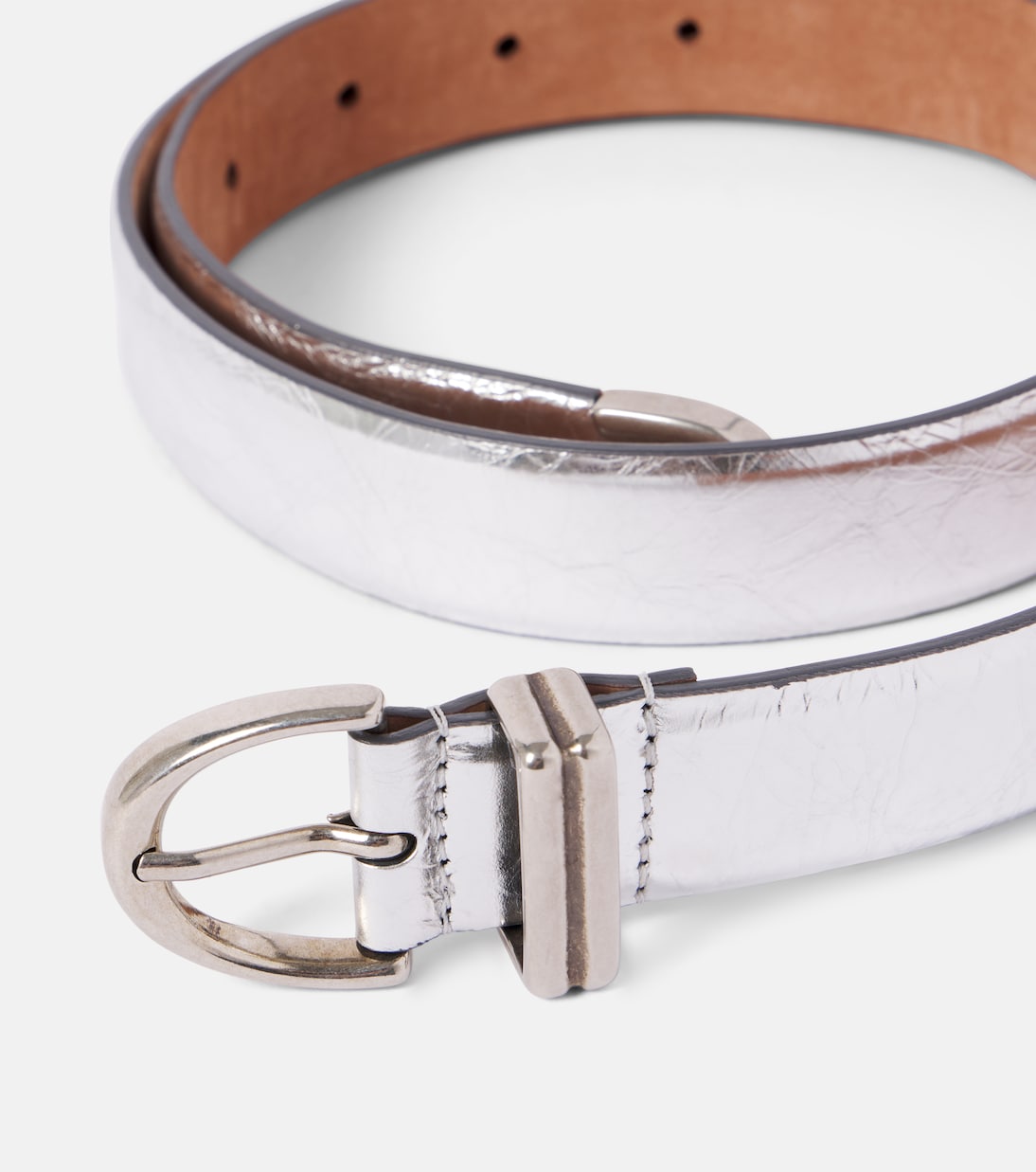 Cintura Bambi in pelle metallizzata | Khaite