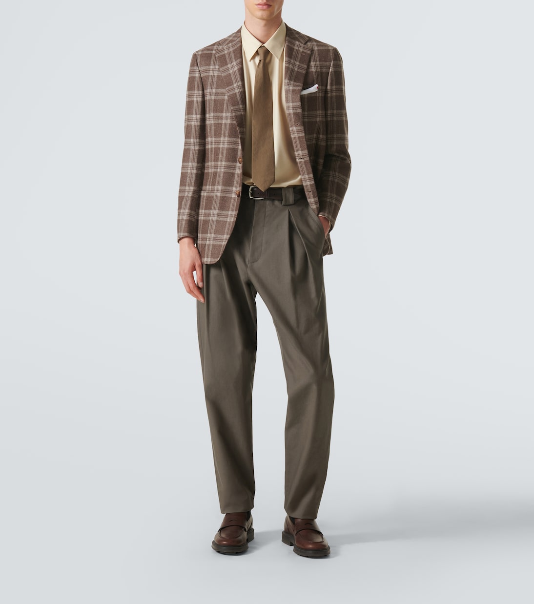 Blazer de lana, seda y lino | Kiton