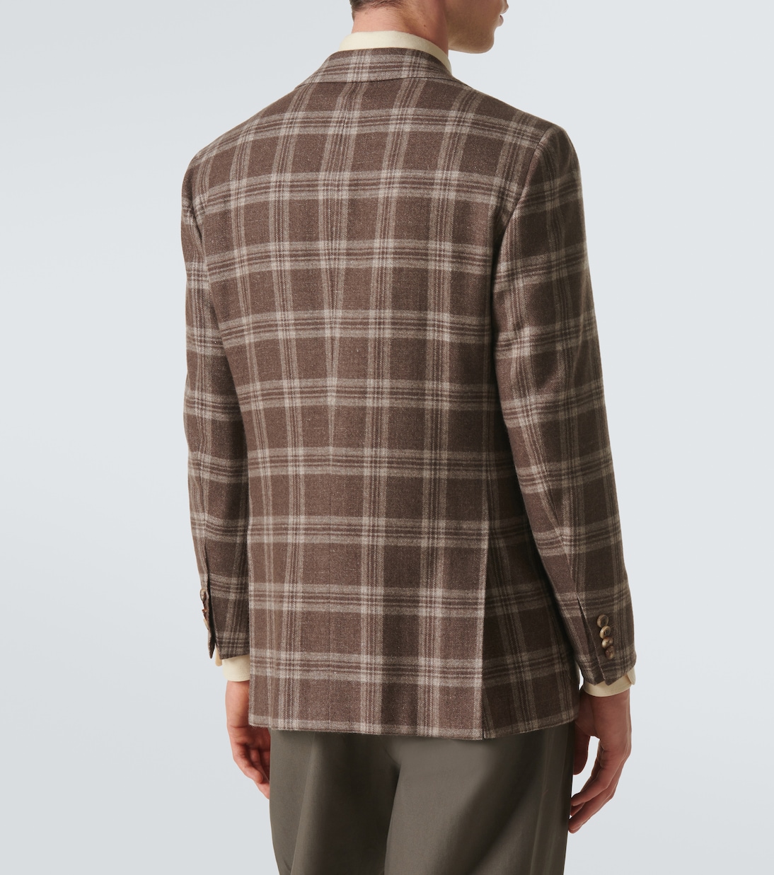 Blazer de lana, seda y lino | Kiton