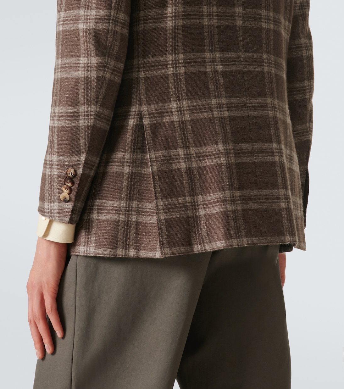 Blazer de lana, seda y lino | Kiton