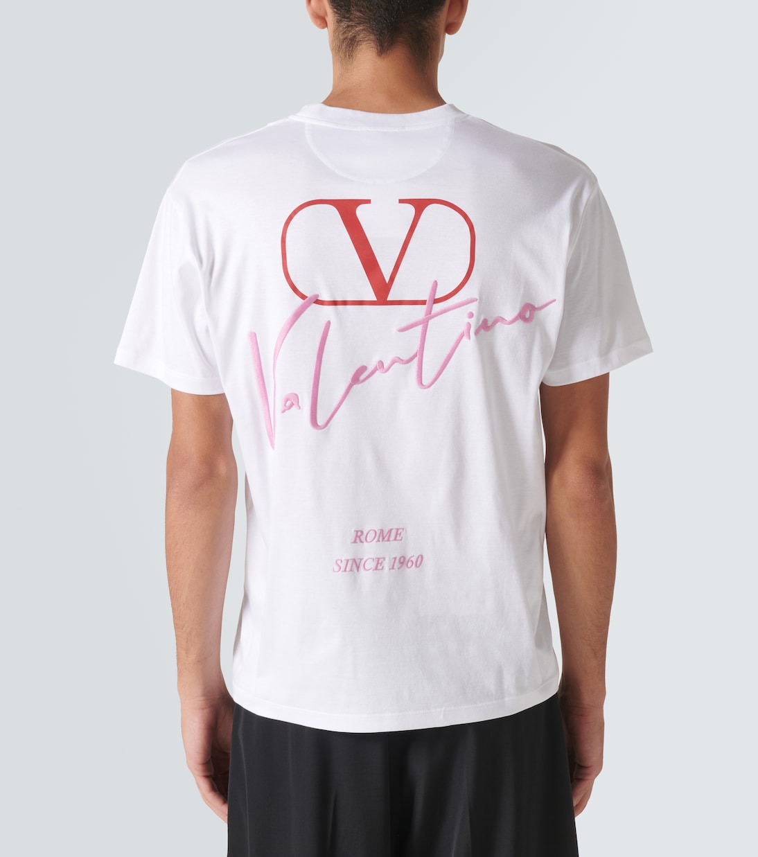 Camiseta de jersey de algodón con logo | Valentino