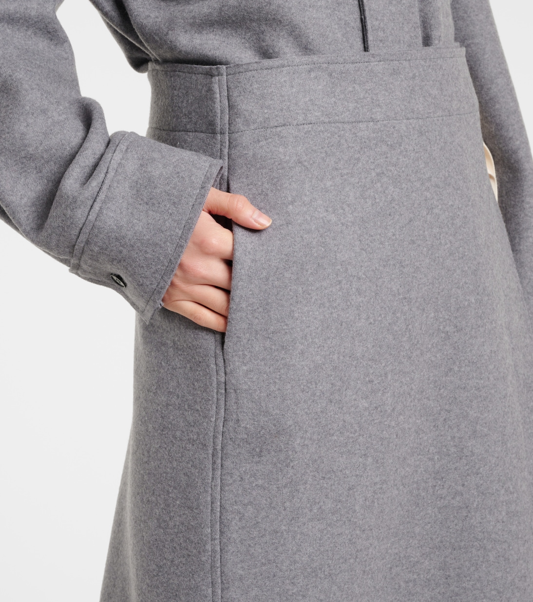 Falda envolvente de mezcla de lana | Jil Sander