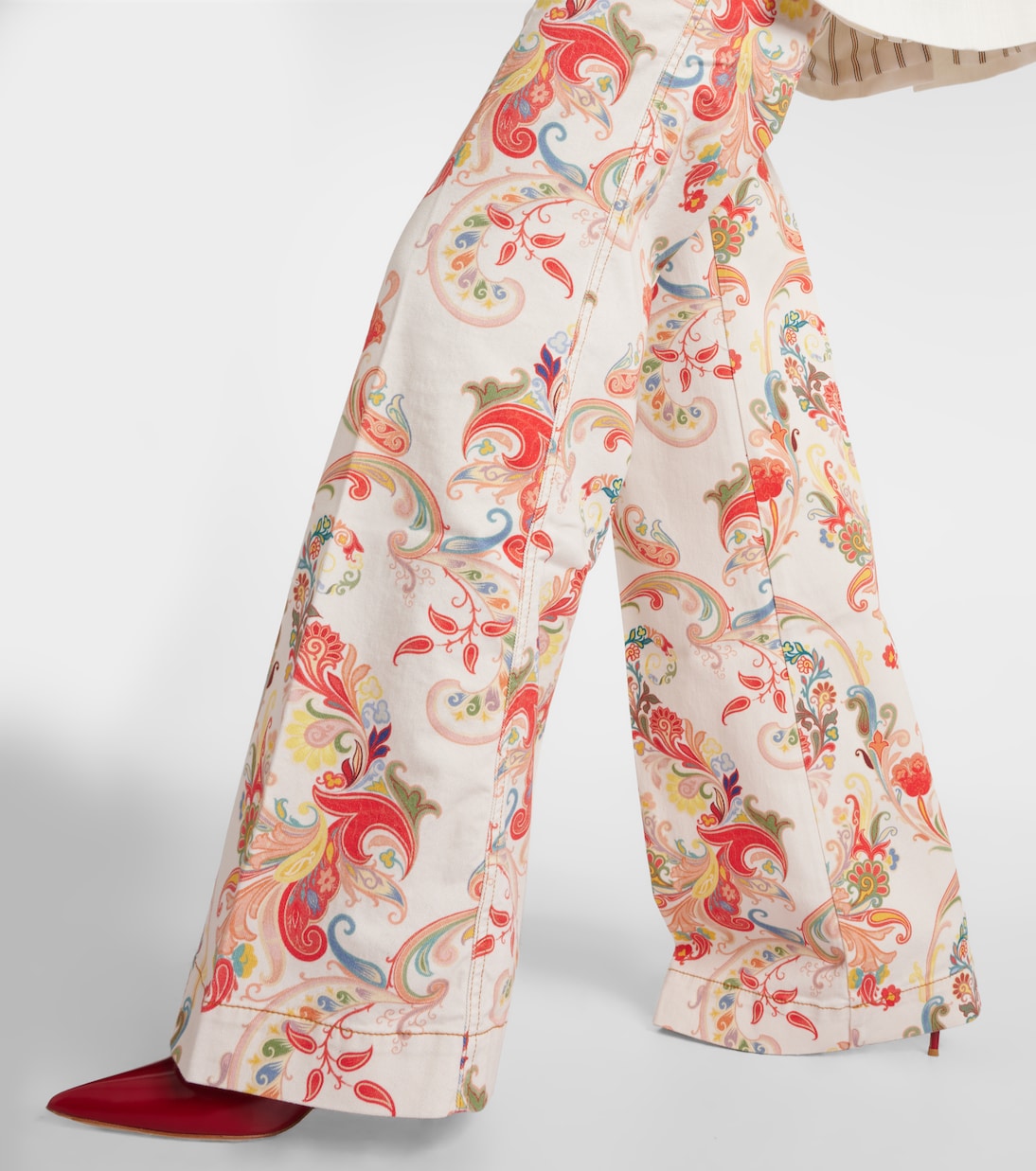 Jeans flared con stampa a vita alta | Etro