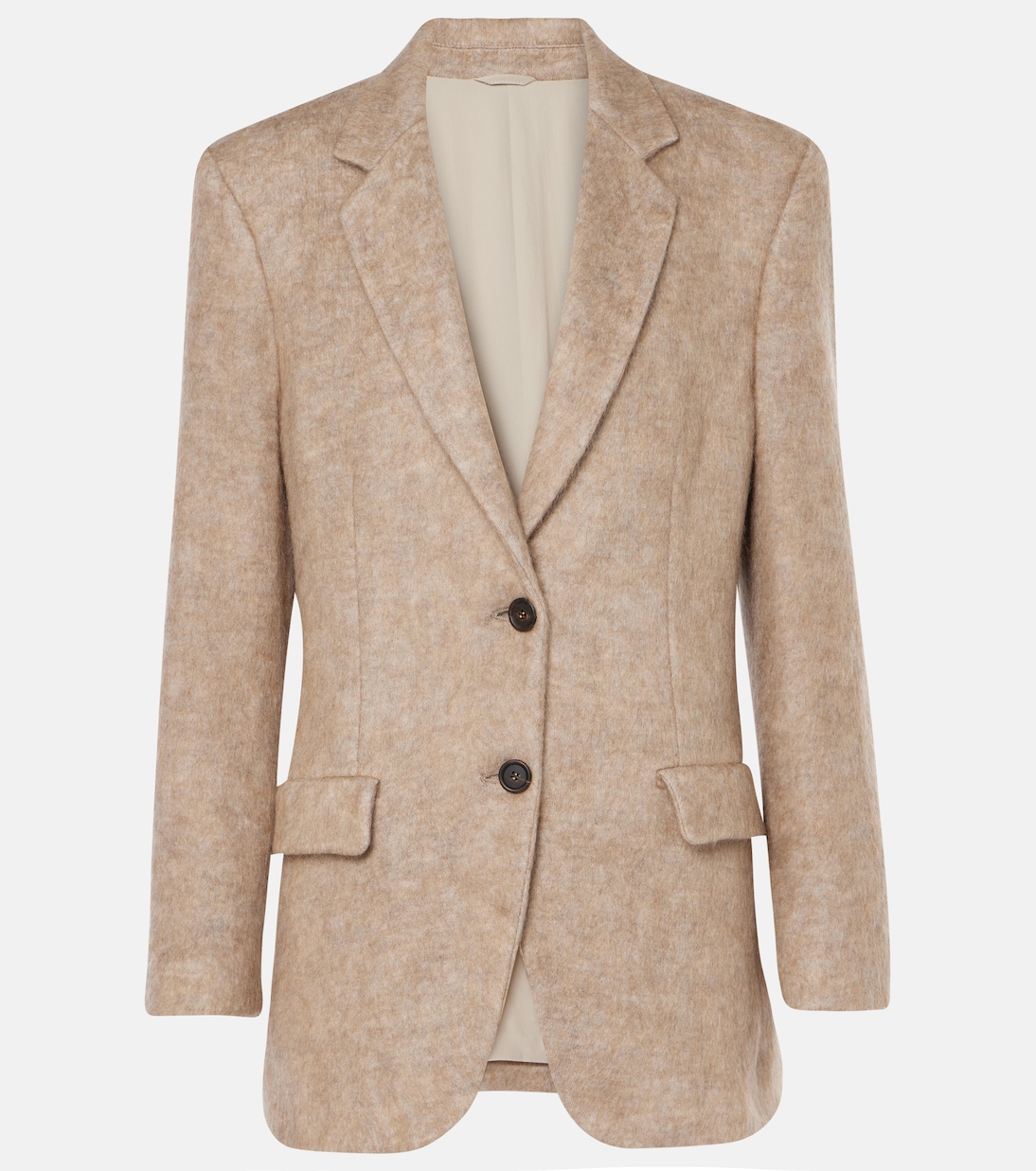 Wool, mohair, and cashmere-blend blazer | Brunello Cucinelli