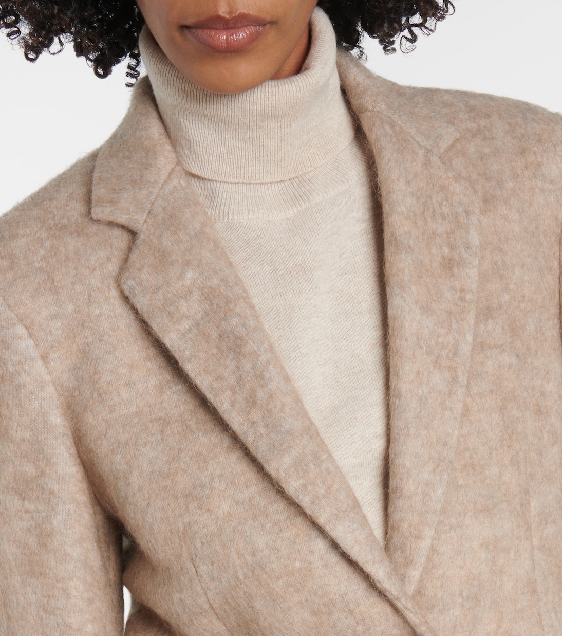 Wool, mohair, and cashmere-blend blazer | Brunello Cucinelli